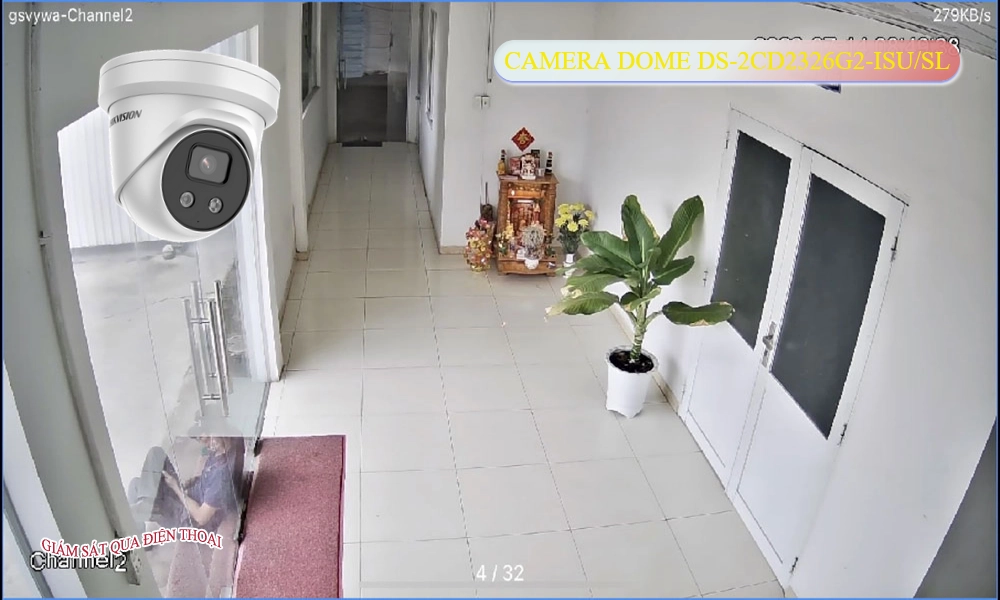 Camera DS-2CD2326G2-ISU/SL Hikvision