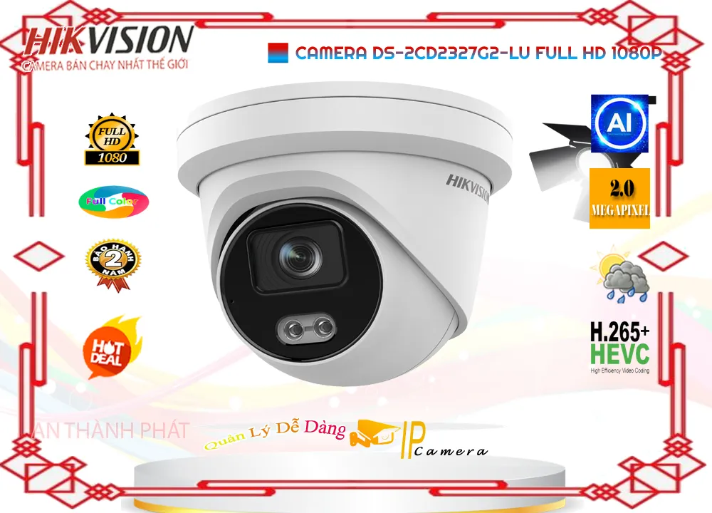 Camera DS-2CD2327G2-LU Hikvision