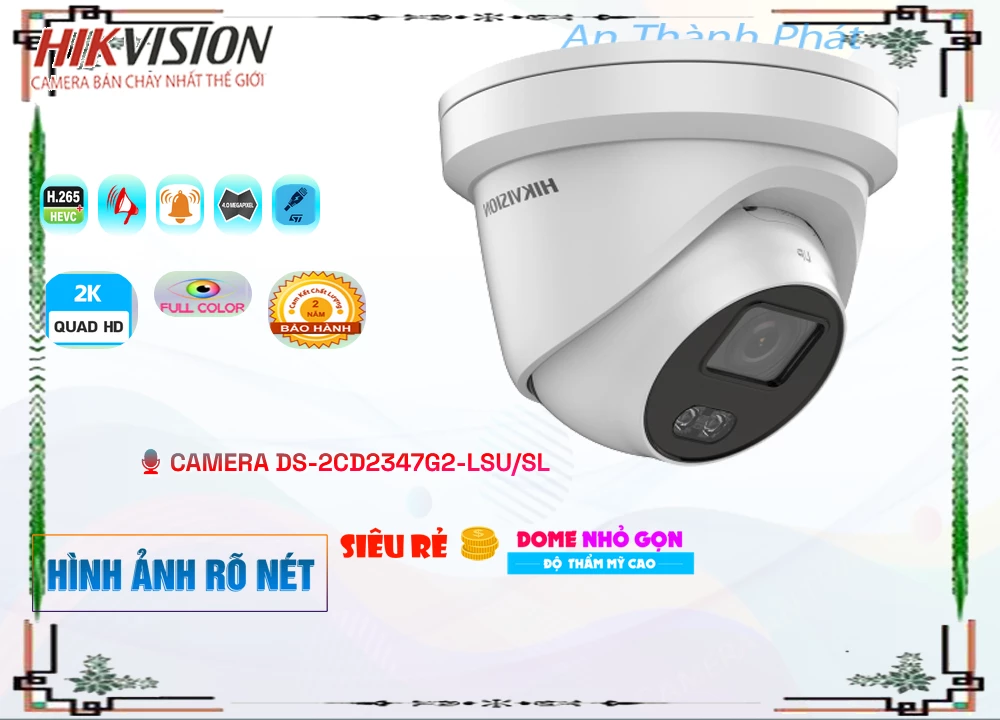 Camera Hikvision DS-2CD2347G2-LSU/SL Tiết Kiệm
