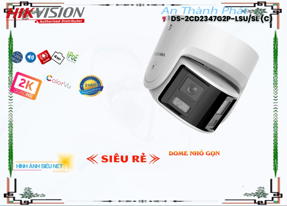 Camera Hikvision DS-2CD2347G2P-LSU/SL(C),DS-2CD2347G2P-LSU/SL(C) Giá Khuyến Mãi, IP DS-2CD2347G2P-LSU/SL(C) Giá