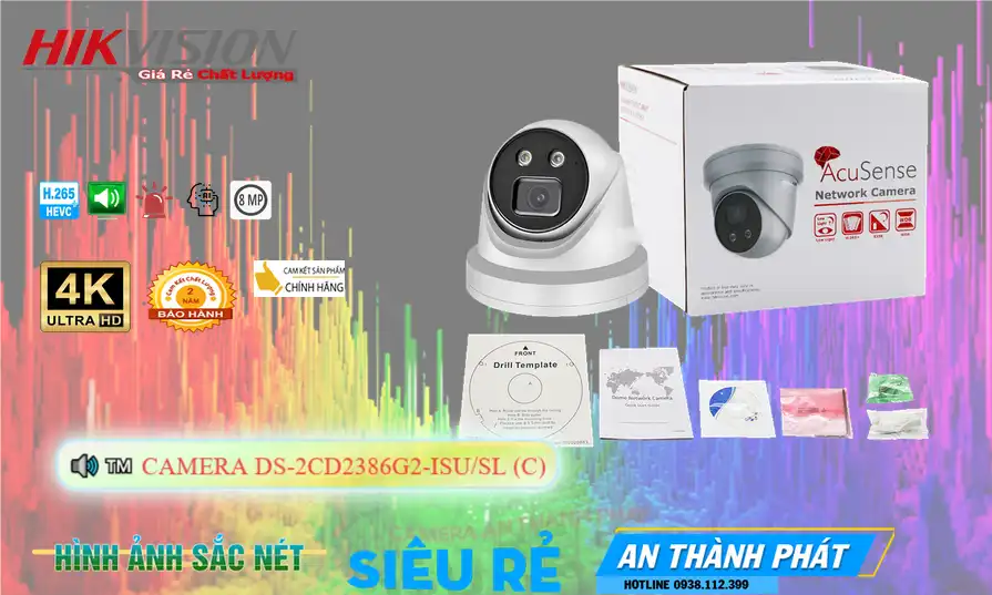 DS-2CD2386G2-ISU/SL(C) Camera Thiết kế Đẹp Hikvision