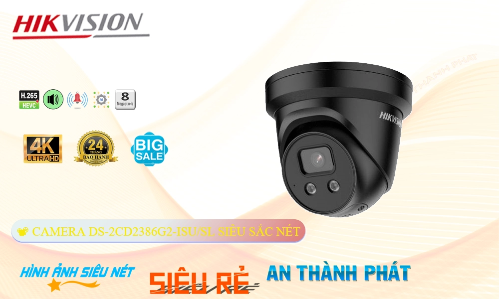 Camera Hikvision Chất Lượng DS-2CD2386G2-ISU/SL