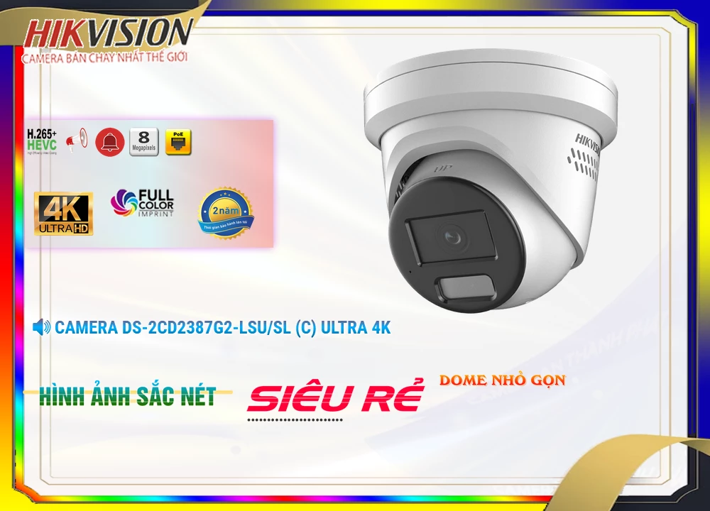 Camera Hikvision Chất Lượng DS-2CD2387G2-LSU/SL(C)
