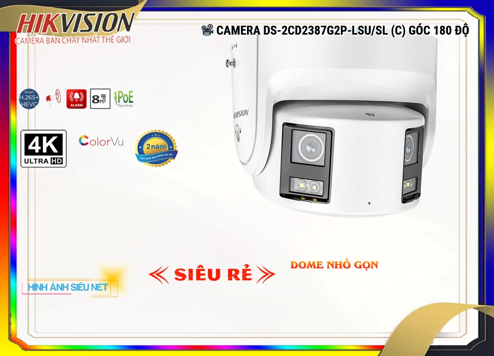 Camera Hikvision DS-2CD2387G2P-LSU/SL(C),thông số DS-2CD2387G2P-LSU/SL(C),DS 2CD2387G2P LSU/SL(C),Chất Lượng
