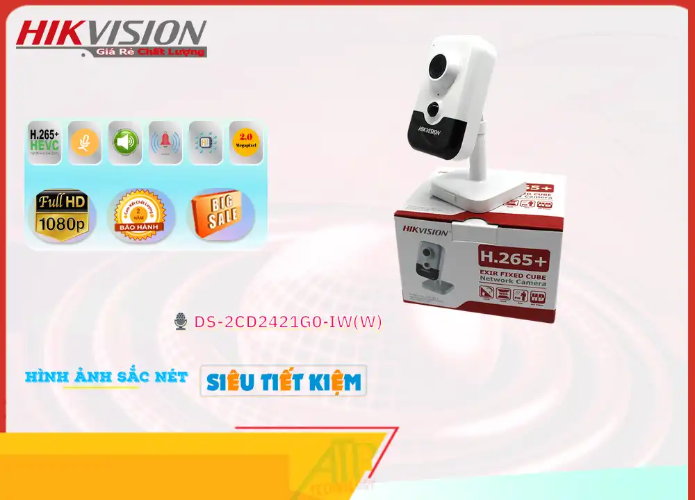 Camera An Ninh Hikvision DS-2CD2421G0-IW Đang giảm giá