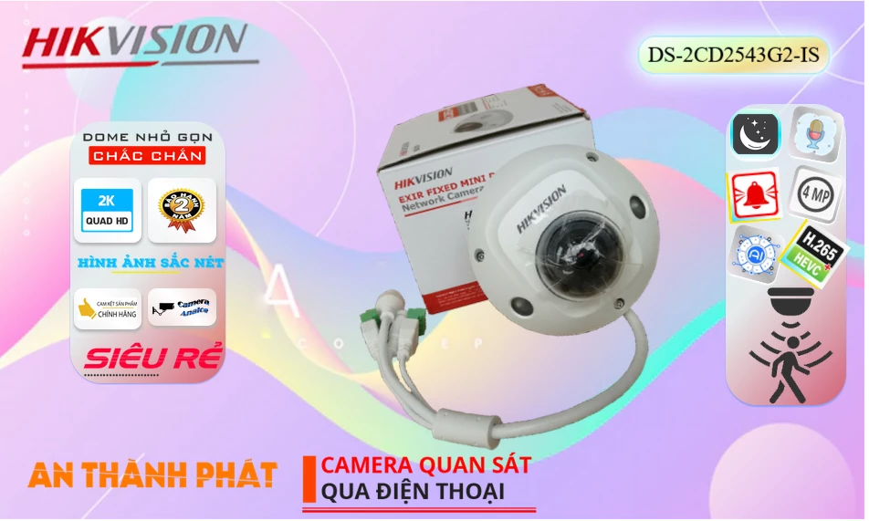 Camera Giá Rẻ Hikvision DS-2CD2543G2-IS Giá rẻ