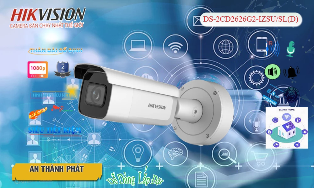 Camera Hikvision Thiết kế Đẹp DS-2CD2626G2-IZSU/SL(D)