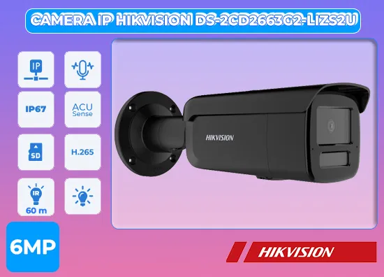 Camera IP HIKVISION DS-2CD2663G2-LIZS2U 6MP