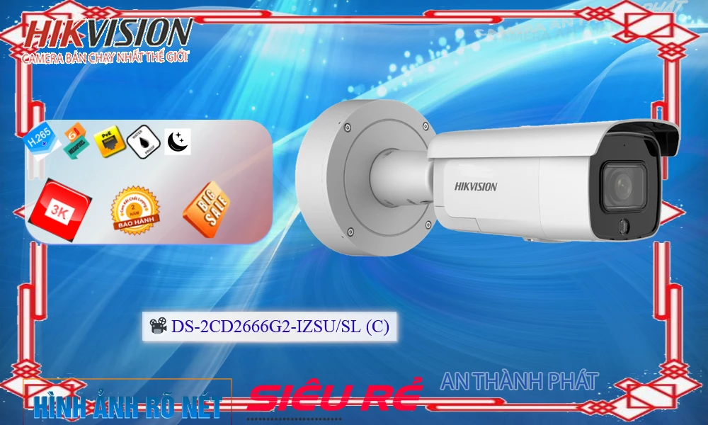 Camera DS-2CD2666G2-IZSU/SL(C) Hikvision