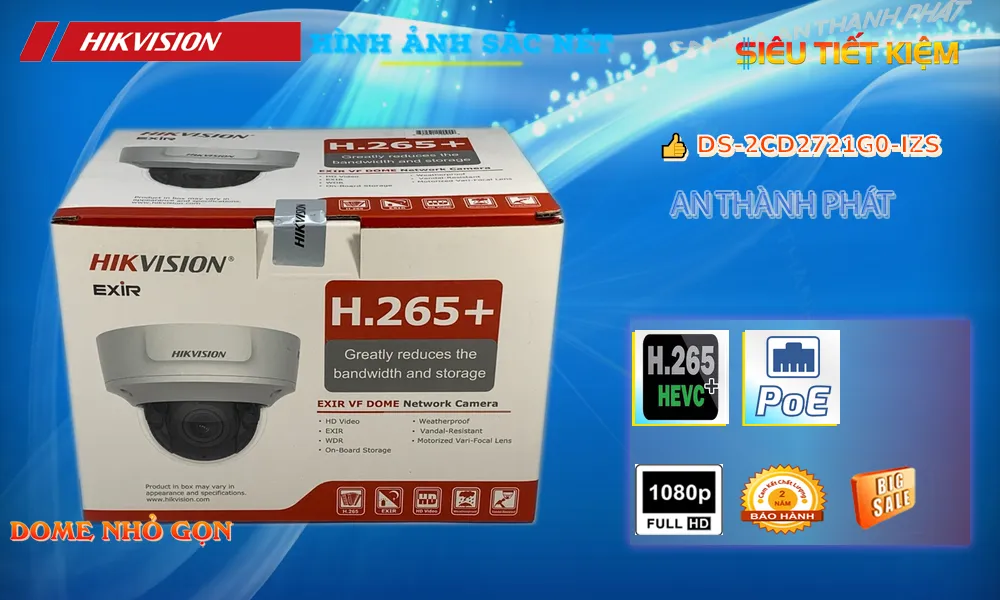 DS-2CD2721G0-IZS Camera Với giá cạnh tranh Hikvision