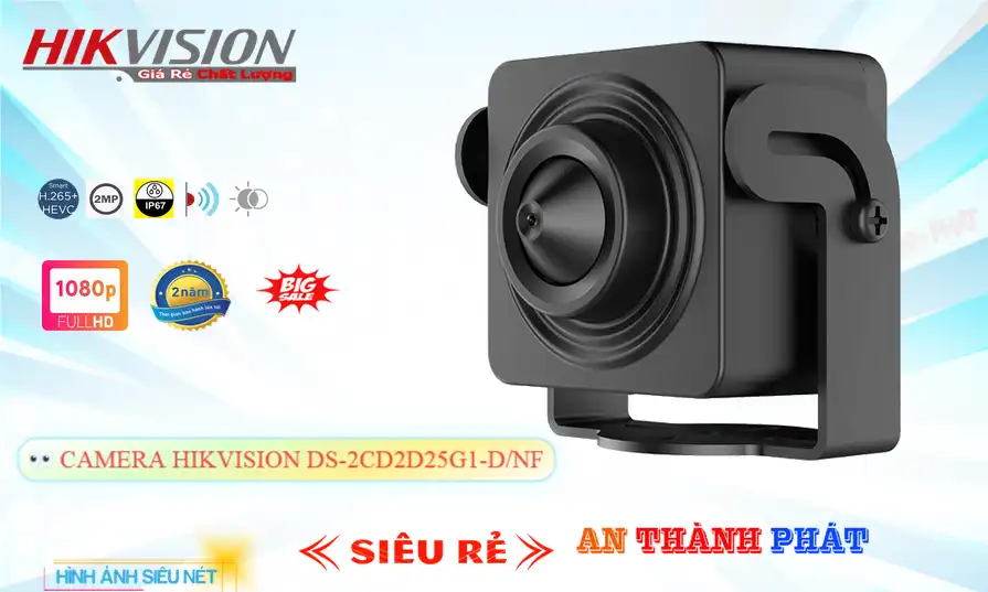 Camera An Ninh Hikvision DS-2CD2D25G1-D/NF Công Nghệ Mới