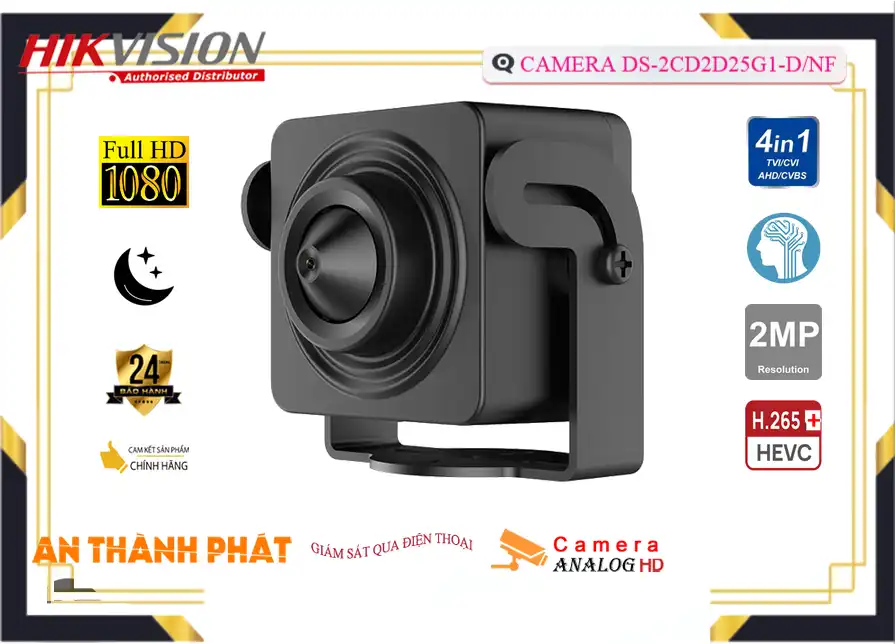 Camera An Ninh Hikvision DS-2CD2D25G1-D/NF Công Nghệ Mới