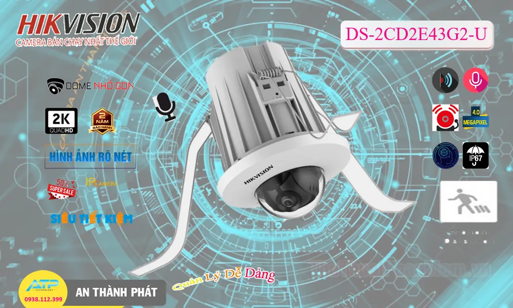 Hikvision DS-2CD2E43G2-U Hình Ảnh Đẹp ✅