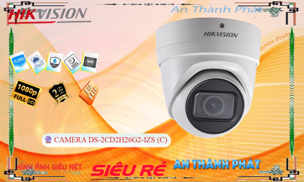 DS-2CD2H26G2-IZS(C) Camera đang khuyến mãi Hikvision