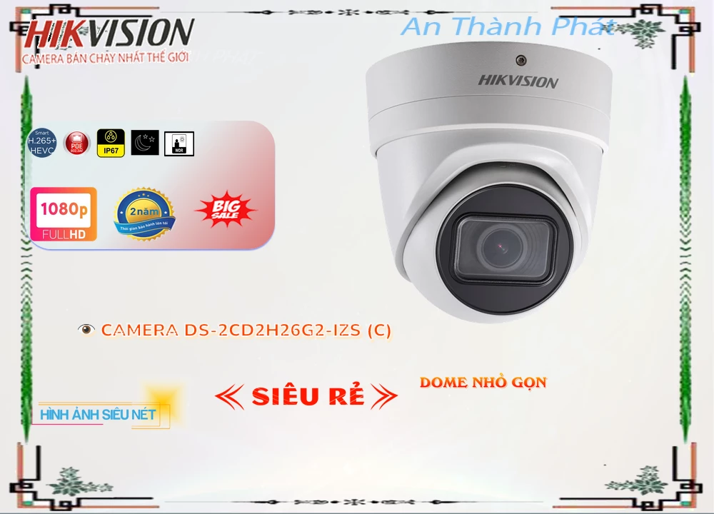DS-2CD2H26G2-IZS(C) Camera đang khuyến mãi Hikvision