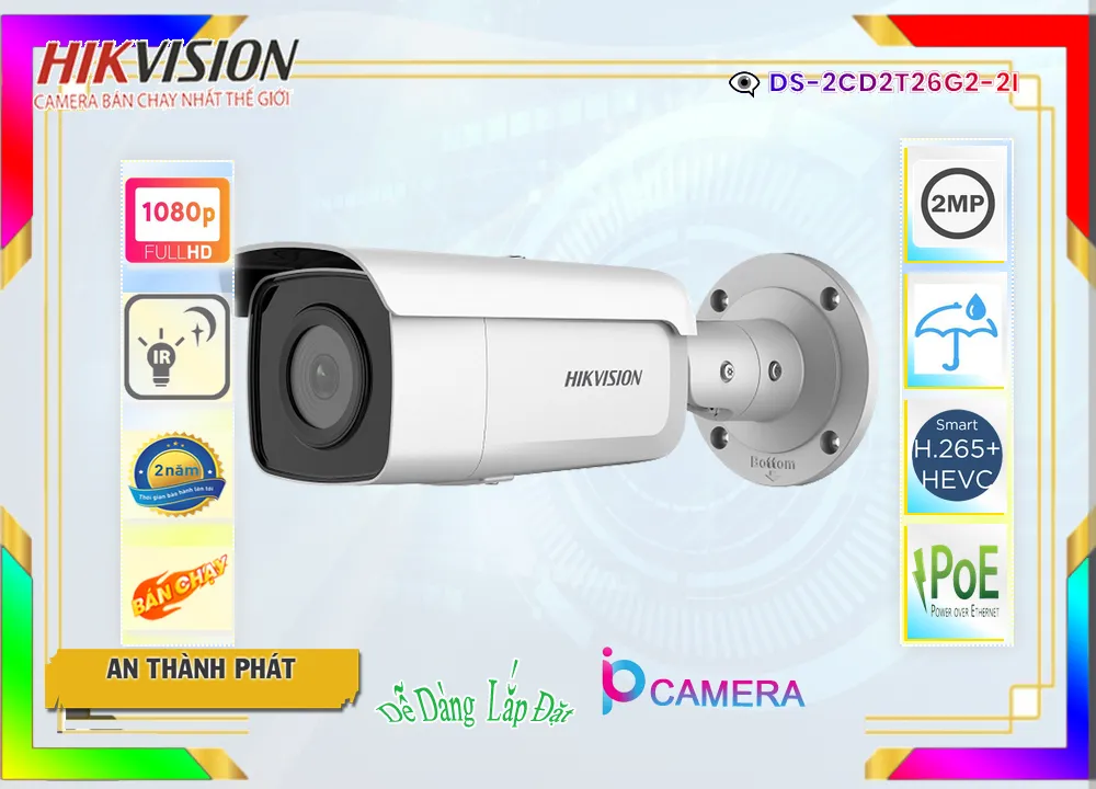 ✪  Camera DS-2CD2T26G2-2I Hikvision