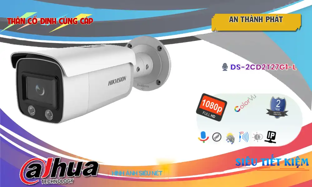 Camera DS-2CD2T27G1-L Hikvision Với giá cạnh tranh