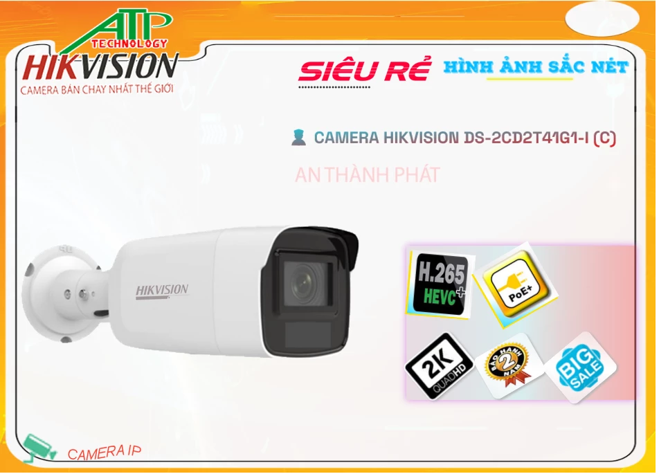 Camera DS-2CD2T41G1-I(C) Hikvision
