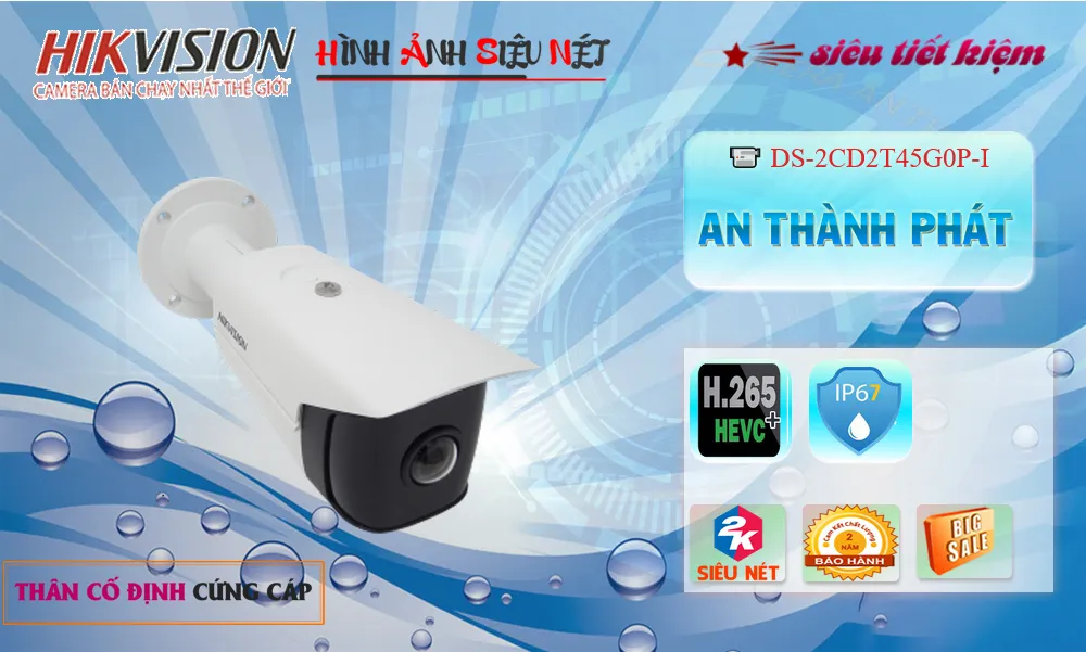 Camera Hikvision DS-2CD2T45G0P-I
