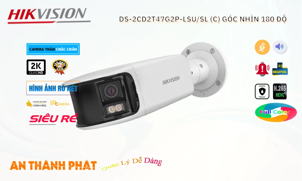 Hikvision DS-2CD2T47G2P-LSU/SL(C) Hình Ảnh Đẹp 🌟👌