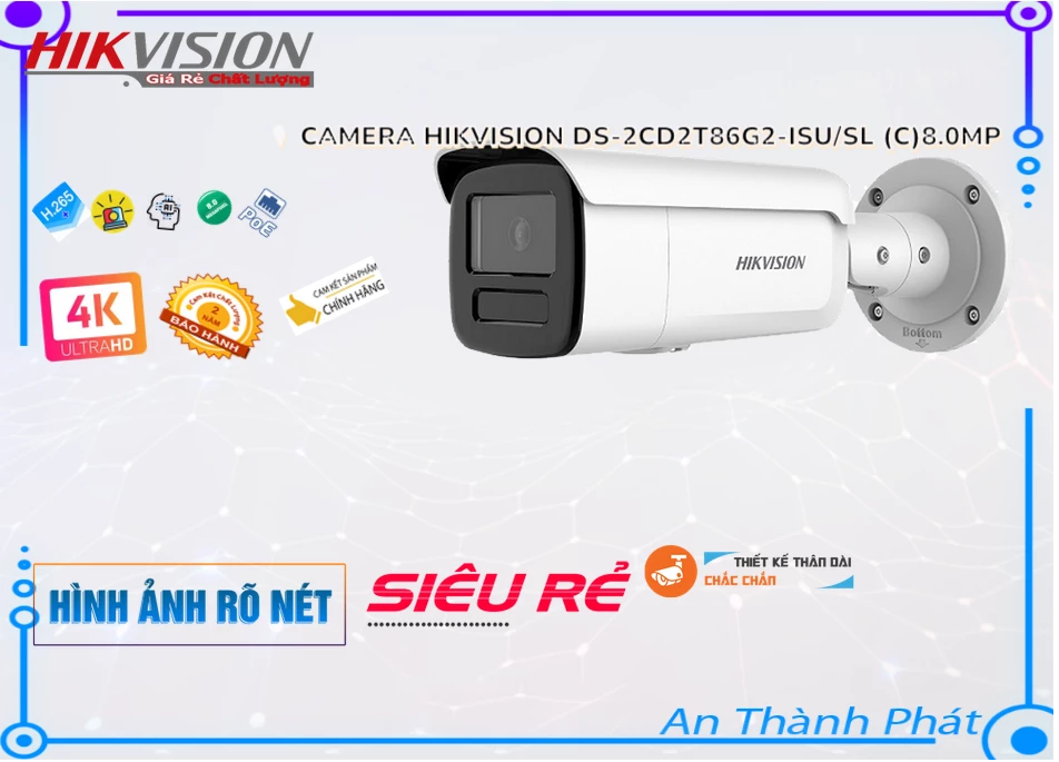 DS-2CD2T86G2-ISU/SL(C) Camera Hikvision 🌟👌