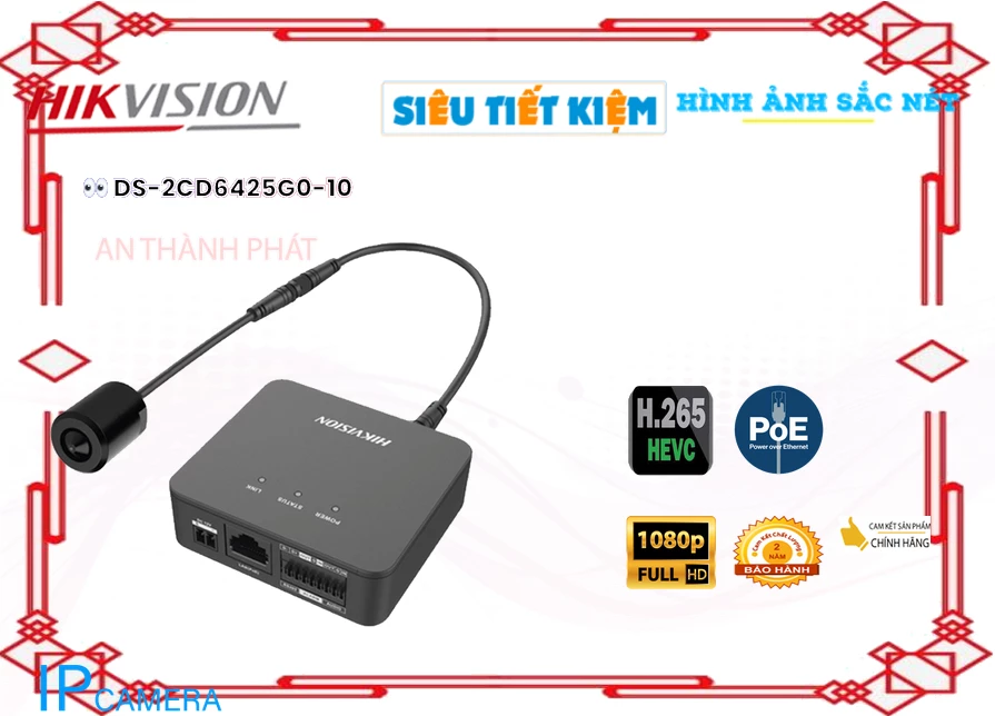 DS 2CD6425G0 10,Camera Ngụy Trang Hikvision DS-2CD6425G0-10,Chất Lượng DS-2CD6425G0-10,Giá Công Nghệ IP