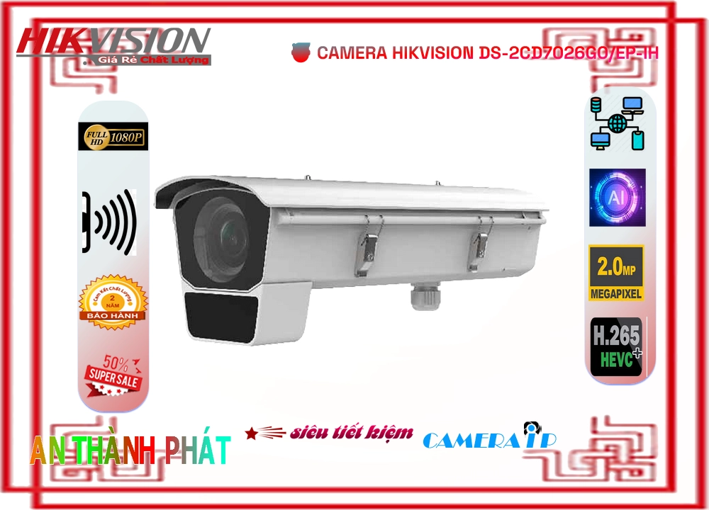 Camera An Ninh Hikvision DS-2CD7026G0/EP-IH Chức Năng Cao Cấp