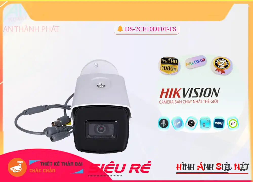DS-2CE10DF0T-FS sắc nét Hikvision ➠