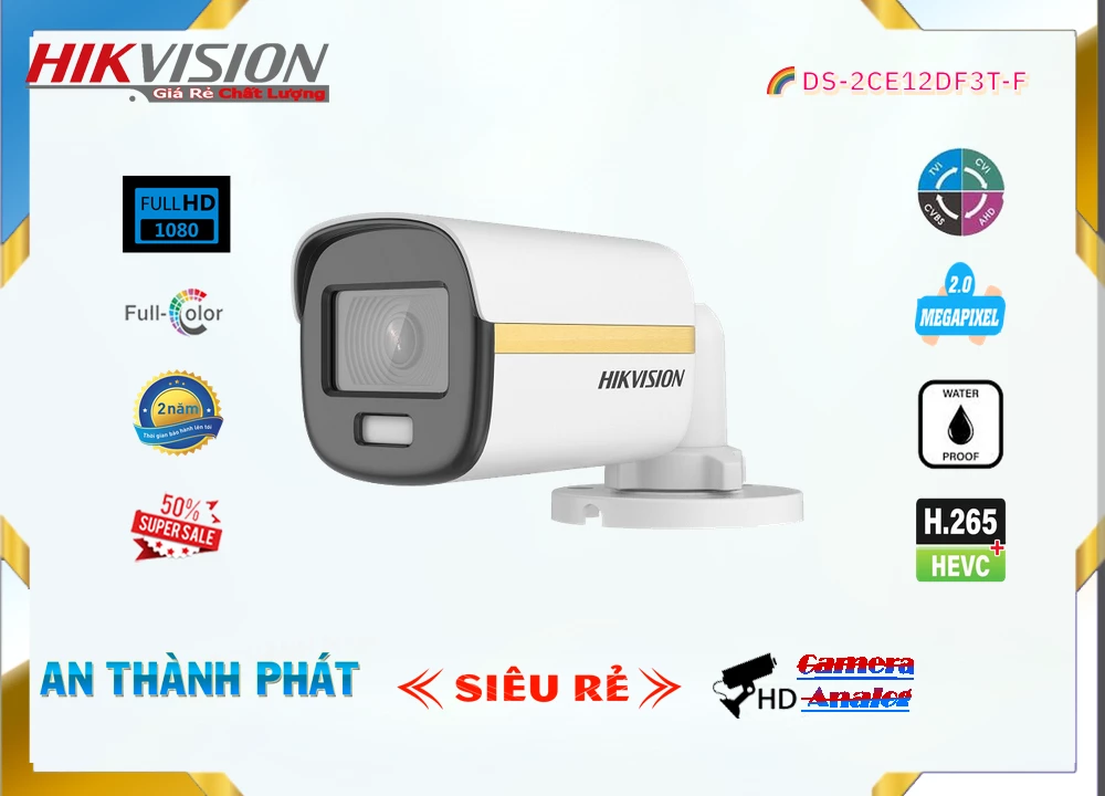 Camera Hikvision DS-2CE12DF3T-F,Giá DS-2CE12DF3T-F,DS-2CE12DF3T-F Giá Khuyến Mãi,bán Camera Hikvision Chất Lượng