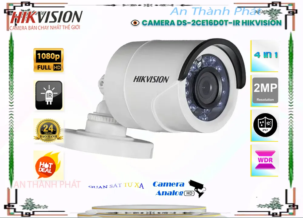 DS 2CE16D0T IR,Camera Hikvision Giá rẻ DS-2CE16D0T-IR,Chất Lượng DS-2CE16D0T-IR,Giá HD Anlog DS-2CE16D0T-IR,phân phối