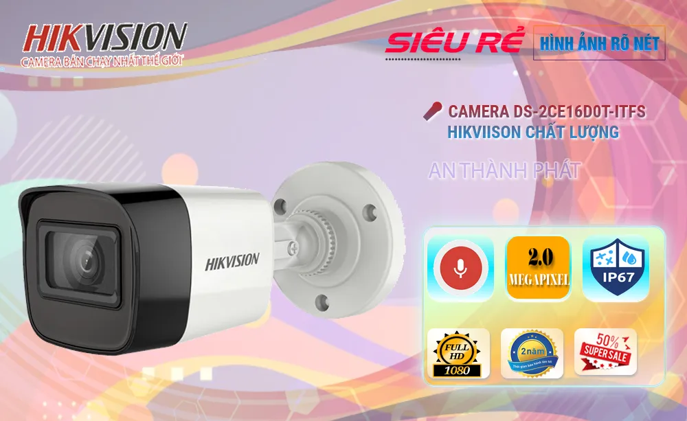 Camera Hikvision DS-2CE16D0T-ITFS Tiết Kiệm