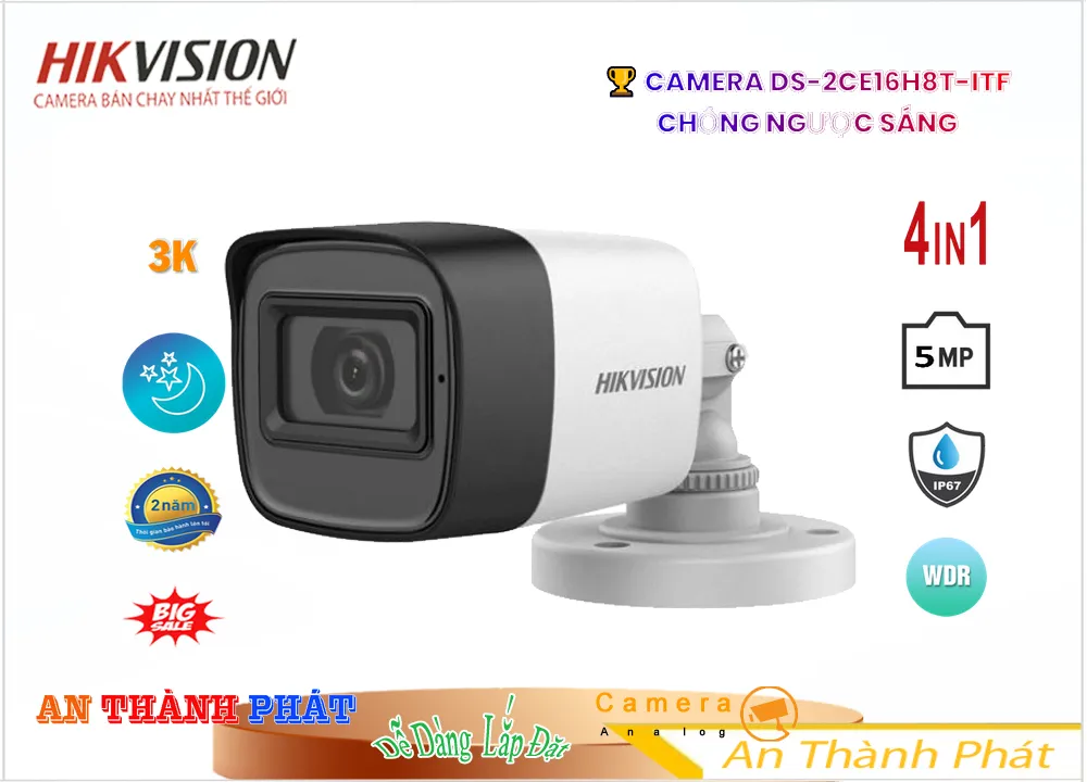Camera Hikvision DS-2CE16H8T-ITF Tiết Kiệm