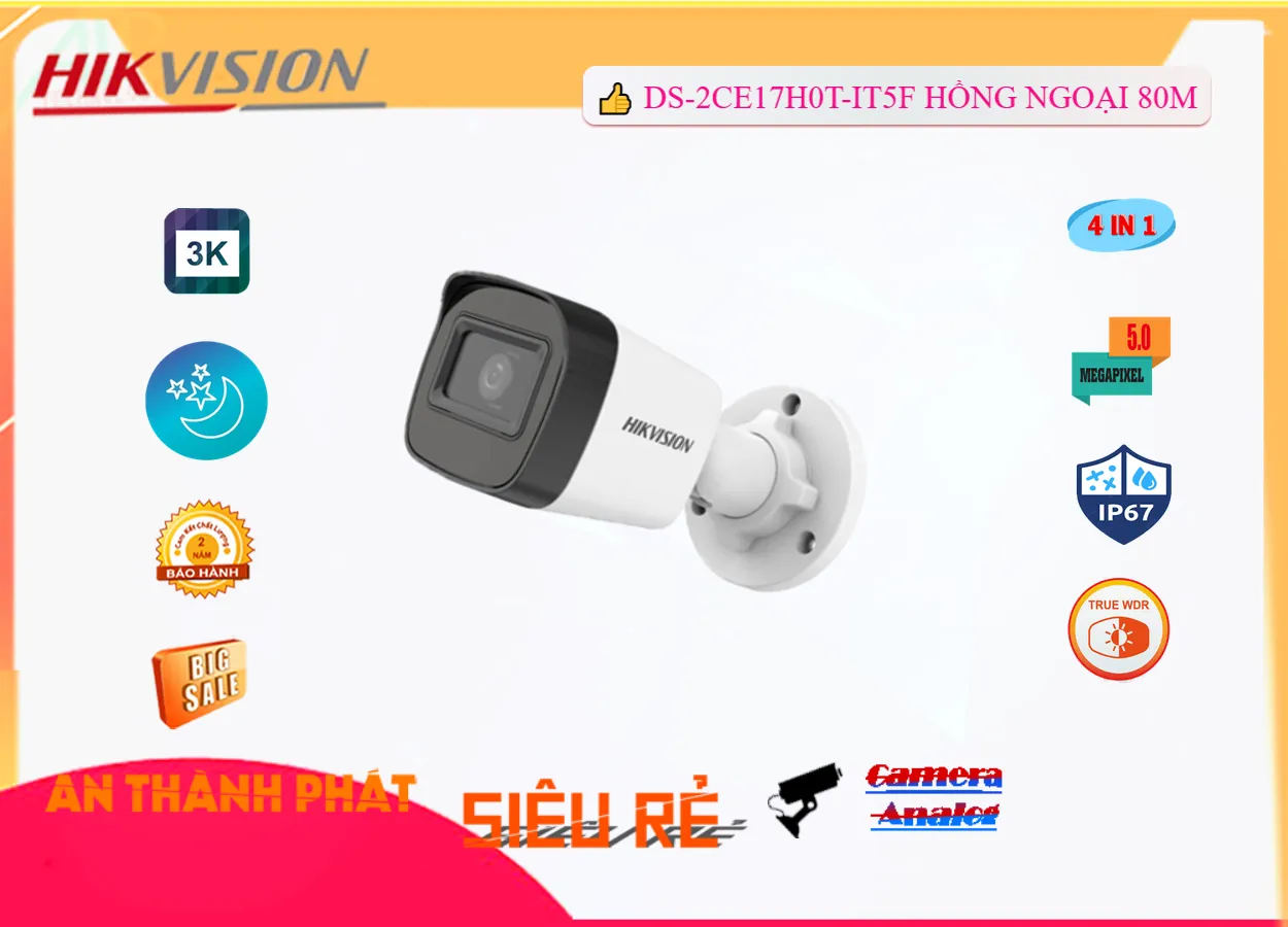 Camera Hikvision DS-2CE17H0T-IT5F