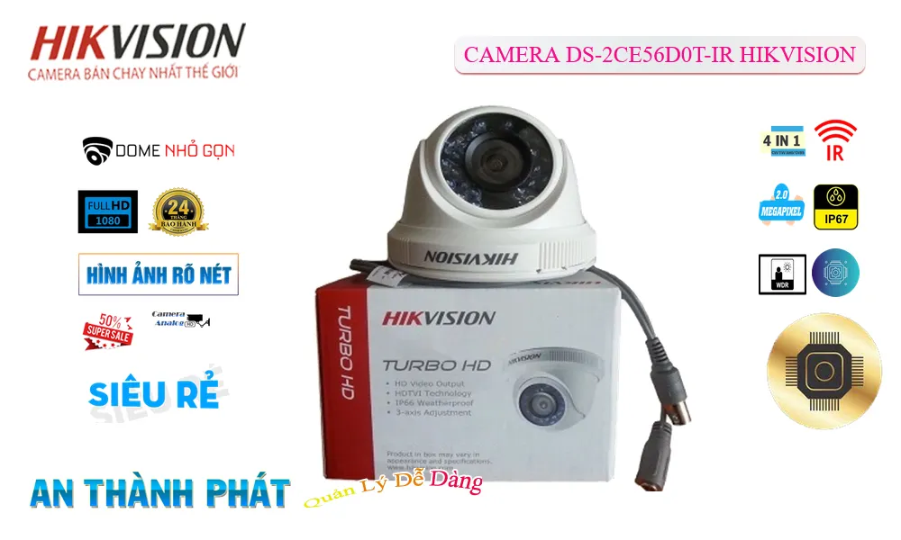 DS-2CE56D0T-IR Camera Với giá cạnh tranh Hikvision