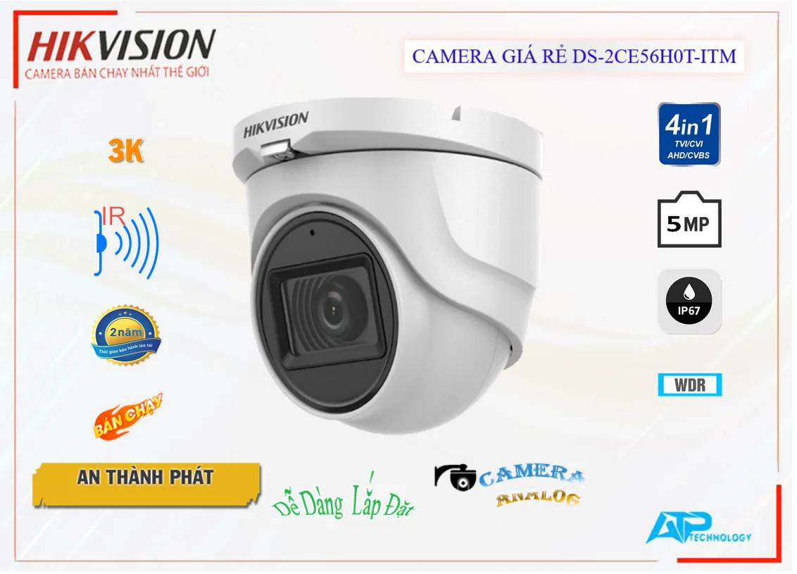 Camera DS-2CE56H0T-ITM Hikvision