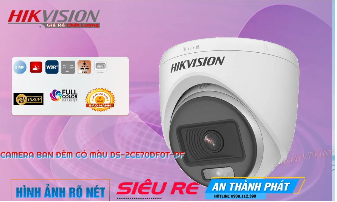 Camera DS-2CE70DF0T-PF Hikvision