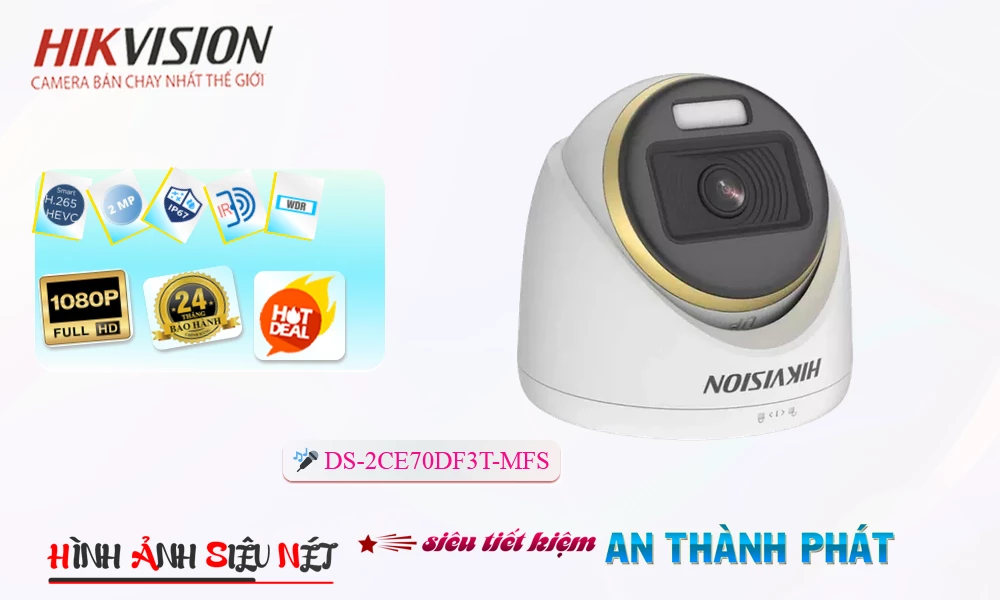 Camera Hikvision Với giá cạnh tranh DS-2CE70DF3T-MFS