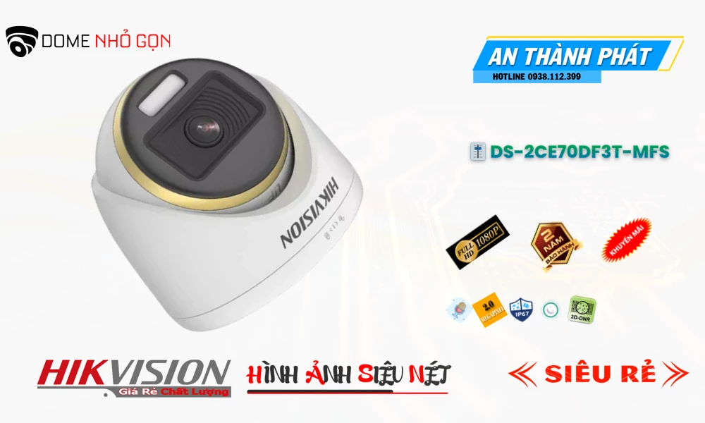 Camera Hikvision Với giá cạnh tranh DS-2CE70DF3T-MFS
