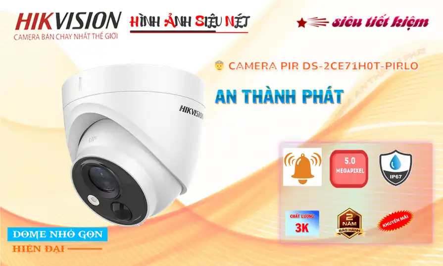 Camera Hikvision Chất Lượng DS-2CE71H0T-PIRLO