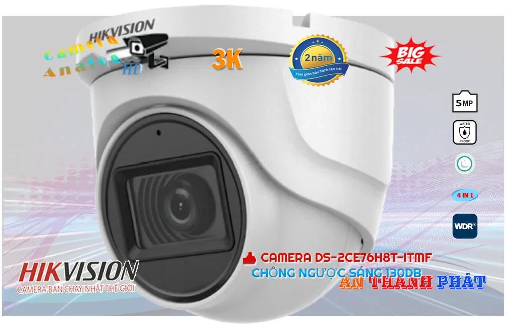 ✅ DS-2CE76H8T-ITMF Camera Hikvision Giá rẻ