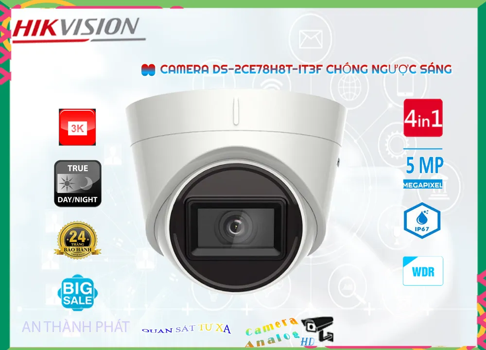 Camera Hikvision DS-2CE78H8T-IT3F Mẫu Đẹp