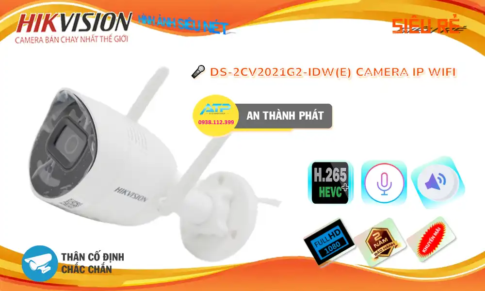 DS-2CV2021G2-IDW(E) Camera An Ninh