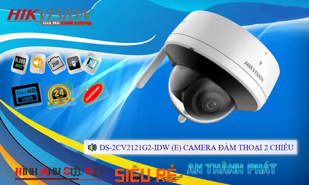 Camera DS-2CV2121G2-IDW(E) Hikvision Thiết kế Đẹp