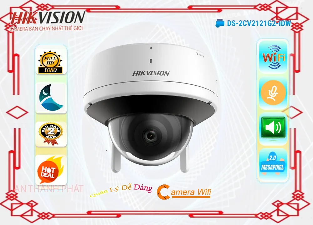 Camera Hikvision DS-2CV2121G2-IDW