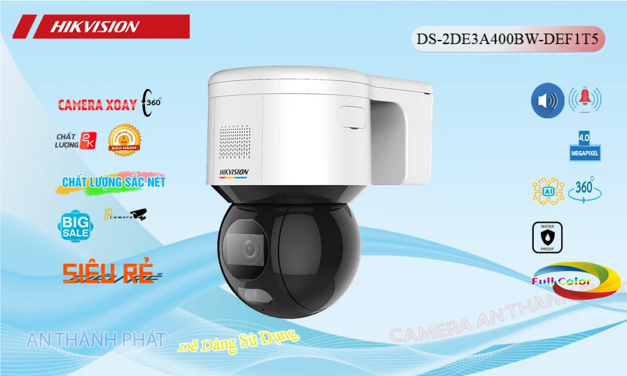 DS-2DE3A400BW-DEF1T5 sắc nét Hikvision