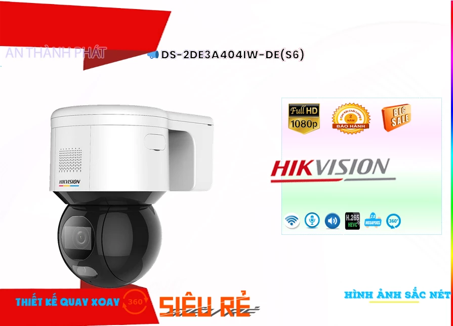 Camera Hikvision DS-2DE3A404IW-DE(S6) Tiết Kiệm
