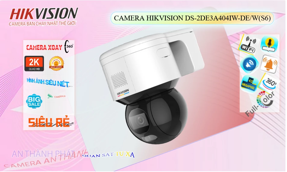 Camera Hikvision DS-2DE3A404IW-DE/W(S6)