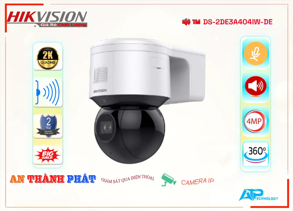 ✪  Camera Hikvision DS-2DE3A404IW-DE