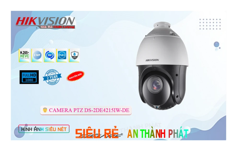 Camera IP Speed Dome HIKVISION DS-2DE4215IW-DE