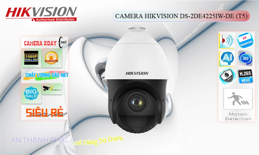 ✪  DS-2DE4225IW-DE(T5) Camera Hikvision Giá rẻ